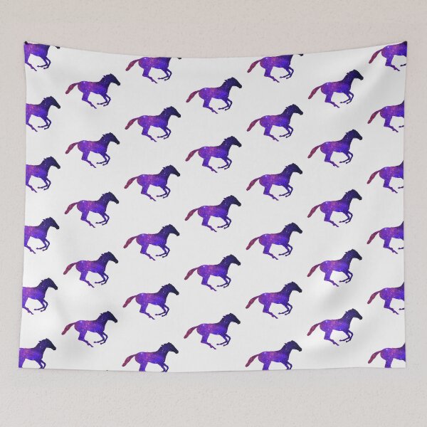 Item preview, Aesthetic Horse Shaped Purple Galaxy designed and sold by quinellie.