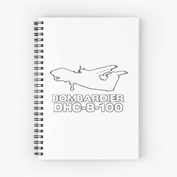Item preview, Bombardier Dash 8-100 Silhouette Print (White)  designed and sold by uong32475.