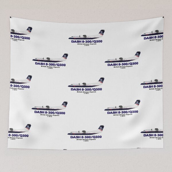 Item preview, DeHavilland Canada Dash 8-300Q300 - British Airways Express  designed and sold by anh33310.