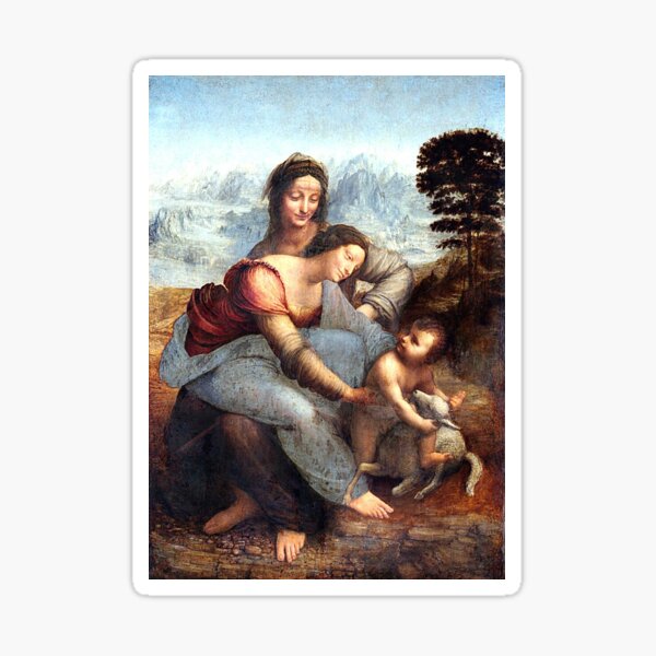 Item preview, "The Virgin and Child with Saint Anne" by Leonardo da Vinci Art Print designed and sold by Sam's Boutique Store.