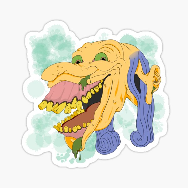 A Basil Wolverton Rendition Sticker