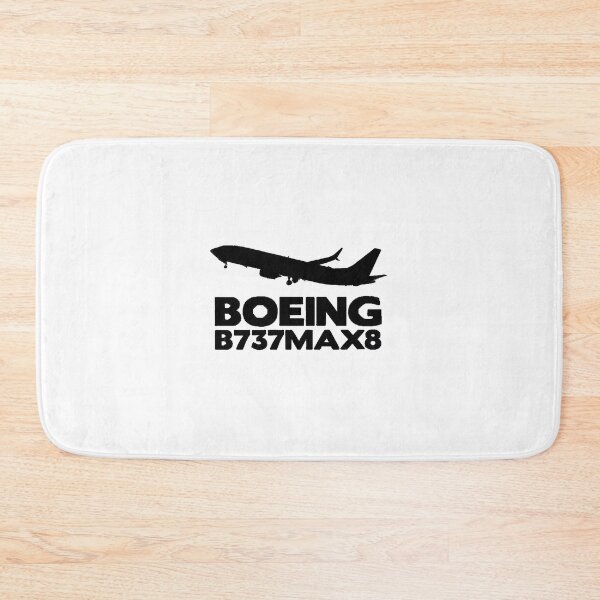 Item preview, Boeing B737Max8 Silhouette Print (Black) designed and sold by ng4487.