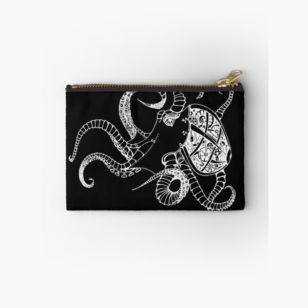 Item preview, Cloctopus White on Black designed and sold by CharlieLondon.
