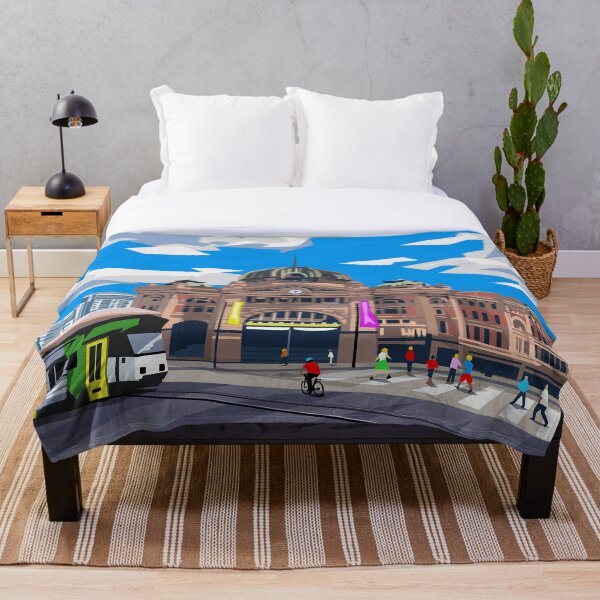 Item preview, Flinder's Street Railway Station, Melbourne. designed and sold by Art by Ira.