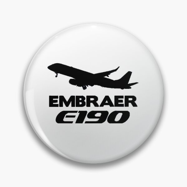 Item preview, Embraer E190 Silhouette Print (Black)  designed and sold by anh6903.