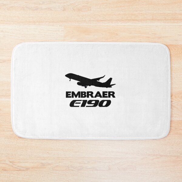 Item preview, Embraer E190 Silhouette Print (Black) designed and sold by anh6903.