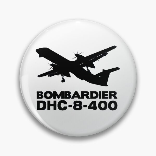 Item preview, Bombardier Dash 8-400 Silhouette Print (Black)  designed and sold by anh33310.