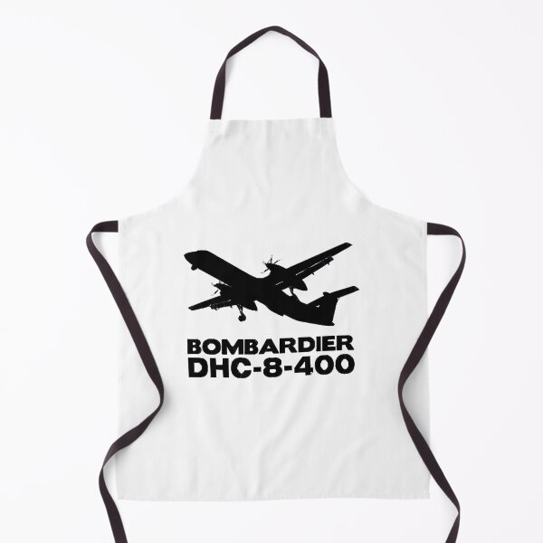 Item preview, Bombardier Dash 8-400 Silhouette Print (Black) designed and sold by anh33310.