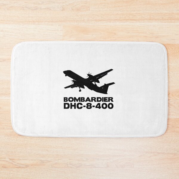 Item preview, Bombardier Dash 8-400 Silhouette Print (Black)  designed and sold by anh33310.