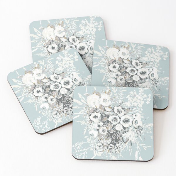 Item preview, Anemones in baby blue designed and sold by Katarina Roccella.