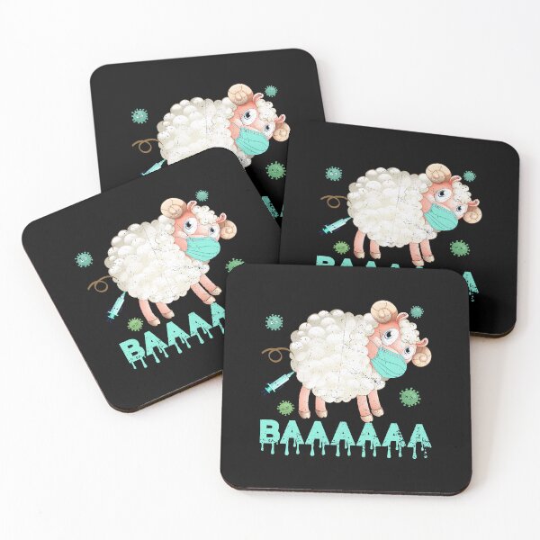 Item preview, Sheep Or Sheeple Anti Vaccine Sheep Wearing Face Mask designed and sold by davetmccall.