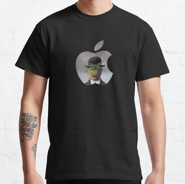 Logotipo de Apple Rene Magritte Camiseta clásica