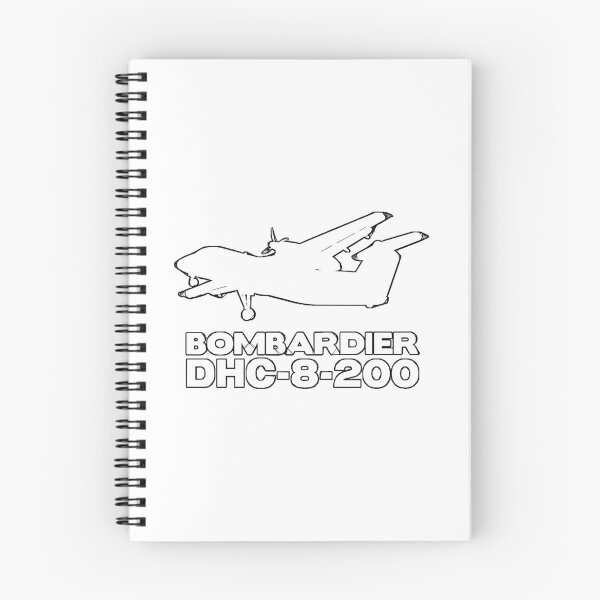 Item preview, Bombardier Dash 8-200 Silhouette Print (White)  designed and sold by anh33310.