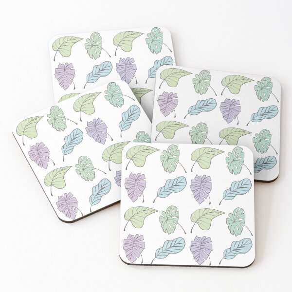 Item preview, Hello Spring | Cute Colourful Simple Leaves Floral Pattern designed and sold by HarrysMomStudio.
