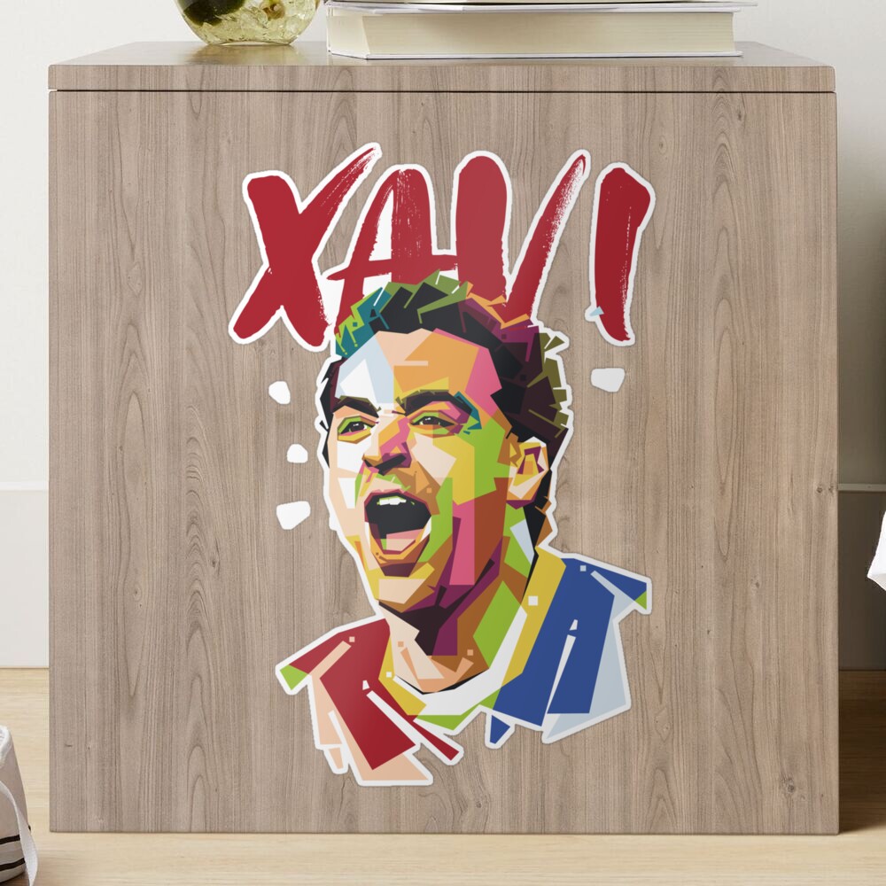 pegatinas futbol - vinilo Xavi Hernandez - Murales de pared