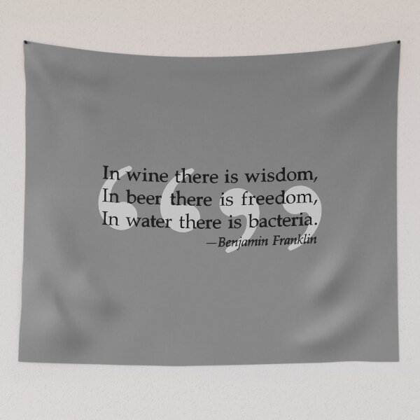 Item preview, Ben Franklin Beer Quote designed and sold by HasietYabom.