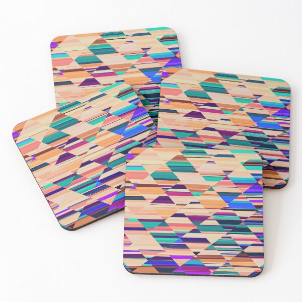 Item preview, Abstract geometric multicolor pattern designed and sold by cutecrazytshirt.