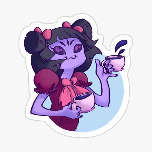 Undertale Muffet Sticker - Sticker Mania