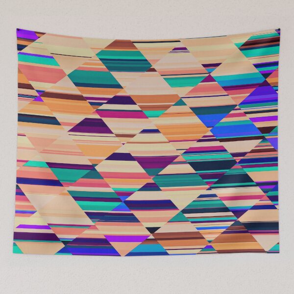Item preview, Abstract geometric multicolor pattern designed and sold by cutecrazytshirt.