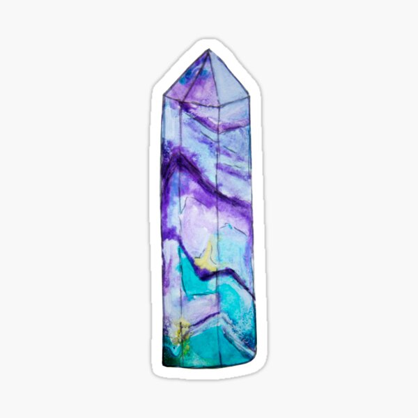 Fluorite Vibes Sticker