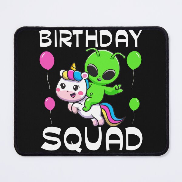 Item preview, Birthday Squad Alien Riding Unicorn Bday Team Cute Family designed and sold by PuPPuB.
