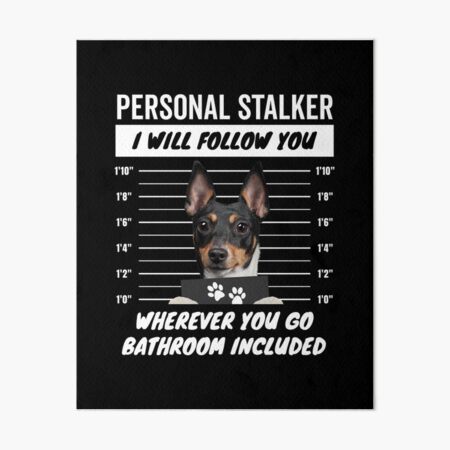 Item preview, Personal Stalker Dog – Toy Fox Terrier designed and sold by More Cute Dogs.