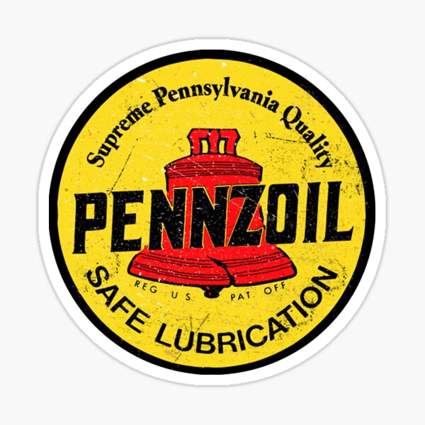 T-shirt Pennzoil Vintage Oil Company Sticker