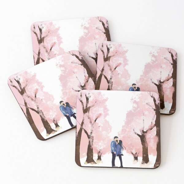 Item preview, Lovers under the Sakura / Cherry Blossom Essential T-shirts Accessories (White) designed and sold by bailong1668.