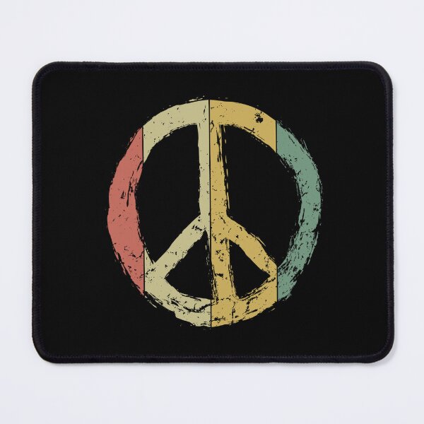 Item preview, make peace, not war - daisy peace sign - peace symbol with vintage style - vintage peace sign designed and sold by Adam 7ea.