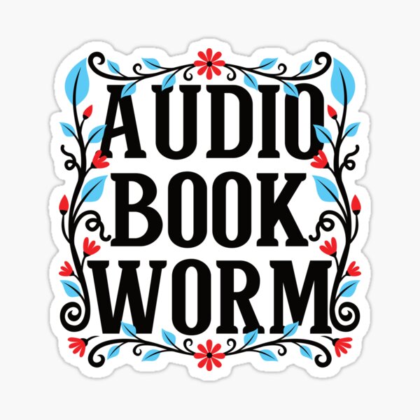 Item preview, Audio Book Worm Funny Floral Elements Design designed and sold by mrhighsky.