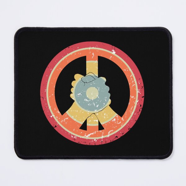 Item preview, make peace, not war - daisy peace sign - peace symbol with vintage style - vintage peace sign designed and sold by Adam 7ea.