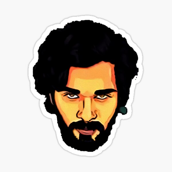 "Pushpa Movie Tshirt" Sticker by harveyqueen Redbubble