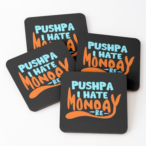 Item preview, Pushpa I Hate Monday Tshirt designed and sold by harveyqueen.