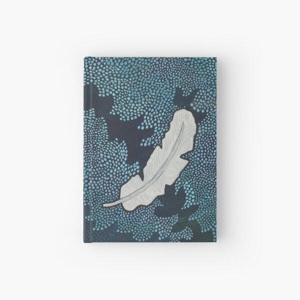 Feather and sky Hardcover Journal