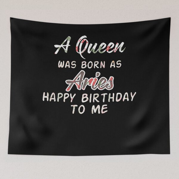 Item preview, Queen Was Born Aries Happy Birthday To Me designed and sold by hoangtrongkhiem.