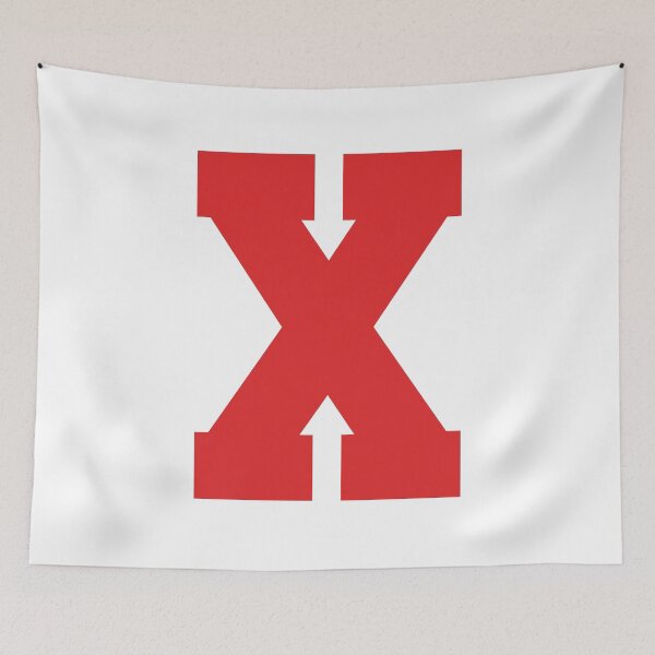 Item preview, Alphabet, Red X, Sports letter X designed and sold by TheCultStuff.