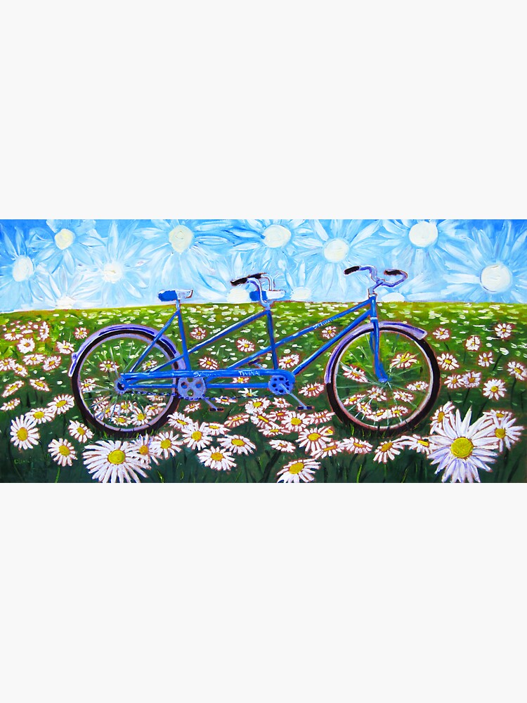 Bicycle Built for Two Sticker for Sale by realartisbetter