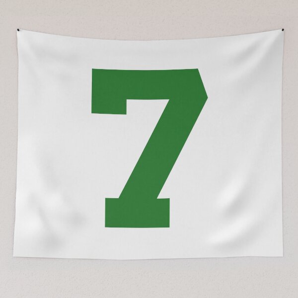 Item preview, Number 7, Green seven, Sports number 7 designed and sold by TheCultStuff.