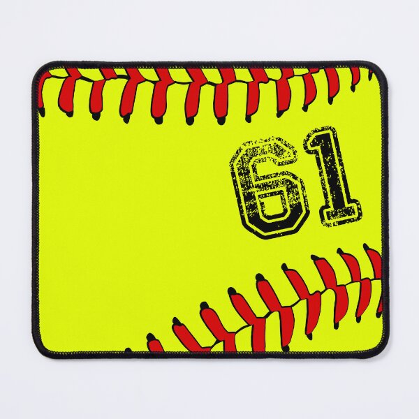 Item preview, Softball ball number 61, sixty one designed and sold by TheCultStuff.