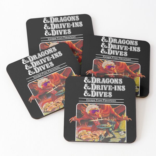 Item preview, Dungeons Diners Dragons Drive-Ins Dives Escap Essential T-Shirt designed and sold by JoelDea.