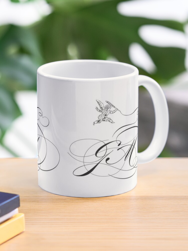 Ornate Initial Mug