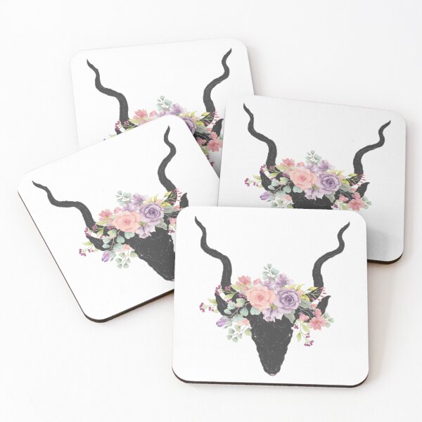 Item preview, Deer head silhouette decorated with roses designed and sold by Lolly's Lane Shoppe.