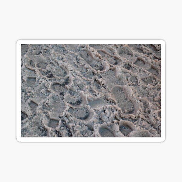 Winter -Footprints- Snow- Broadway Sticker