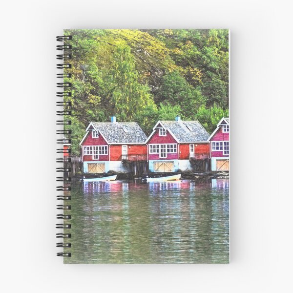 Item preview, Red Boathouses at Flåm designed and sold by IanWL.