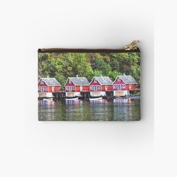 Item preview, Red Boathouses at Flåm designed and sold by IanWL.