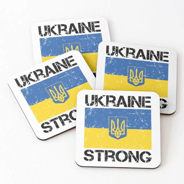 Item preview, Ukraine Strong Ukrainian Flag Support Vintage designed and sold by SSpragueThunder.