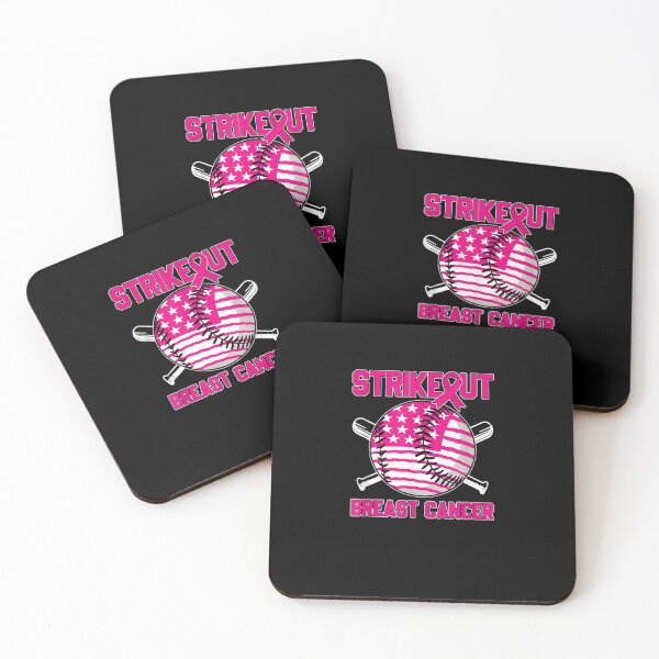 Item preview, American Flag Strikeout Breast Cancer Baseball designed and sold by KimbempeCB.