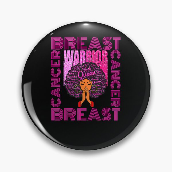 Item preview, Breast Cancer Melanin Women Pray Hard Survivor Black Girl designed and sold by KimbempeCB.