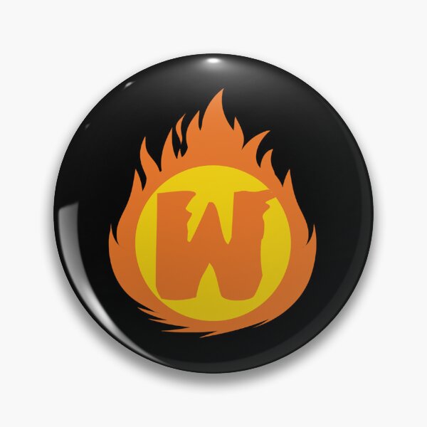 Item preview, Superhero Letter W. Fire Insignia Classic designed and sold by KarenChang3.