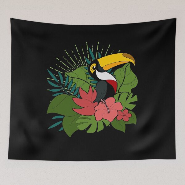 Item preview, Exotic Plants Birdwatching Ornithology Tropical Bird Lover Toucan designed and sold by bestshirtdesign.